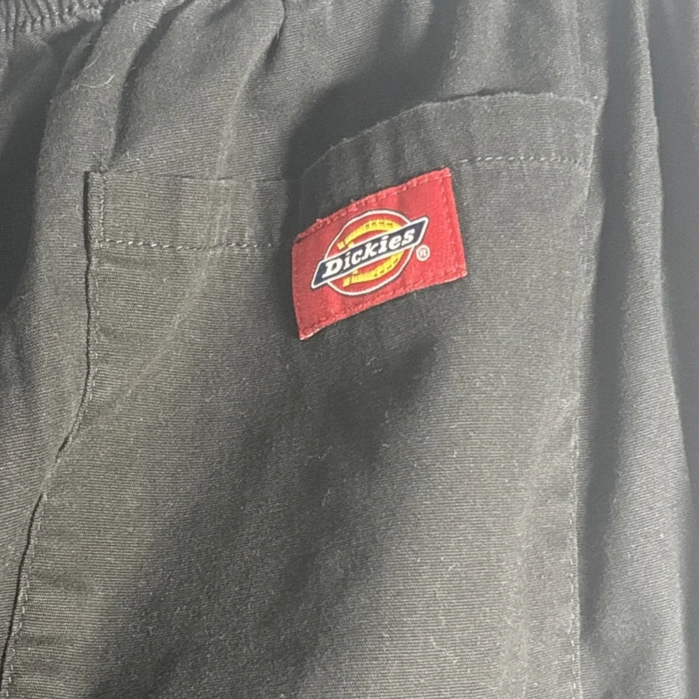 Dickies Women's L black Straight Loose Fit Scrub Pants Cargo Pocket 86206